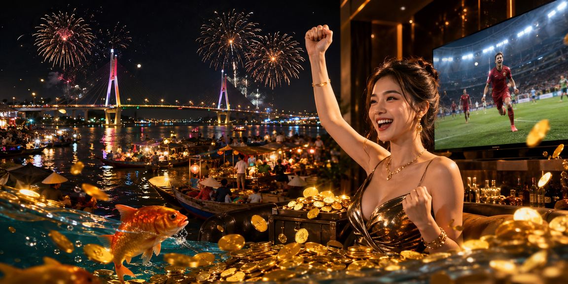 Không khí lễ hội cá cược sôi động tại Cần Thơ với ánh đèn rực rỡ