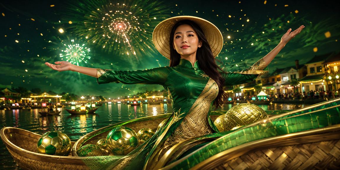 Không khí lễ hội Hội An với người dùng tham gia xổ số và giải trí trực tuyến qua điện thoại