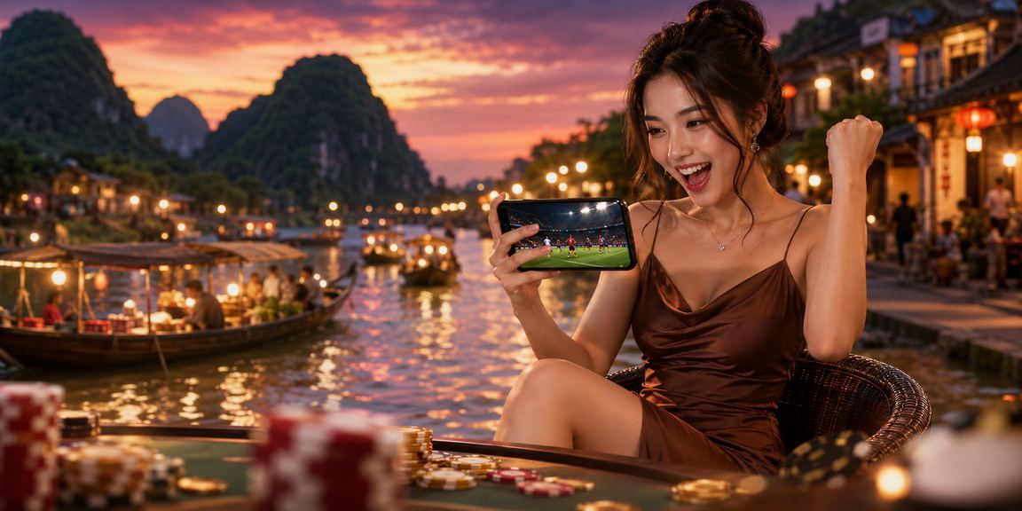 Người dùng tại Ninh Bình thưởng thức cà phê sáng và trải nghiệm casino trực tuyến qua điện thoại